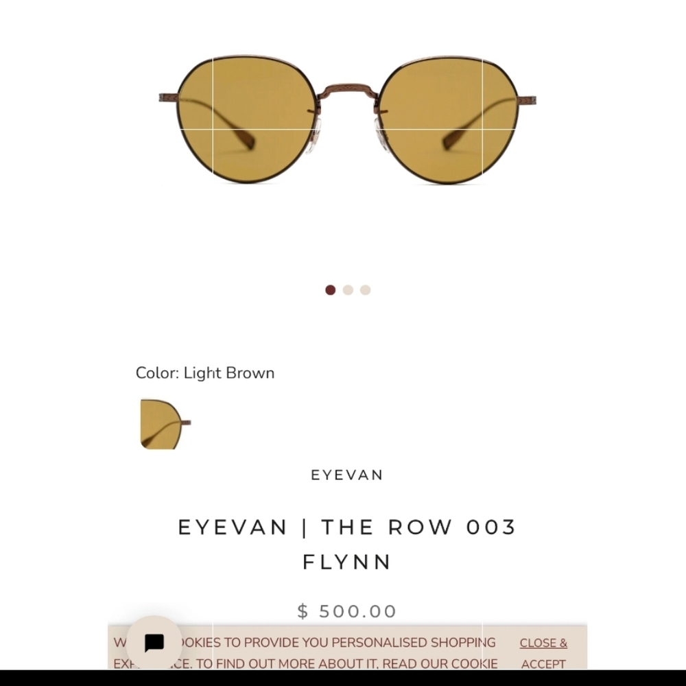 The Row/Eyevan collaboration sunglasses
